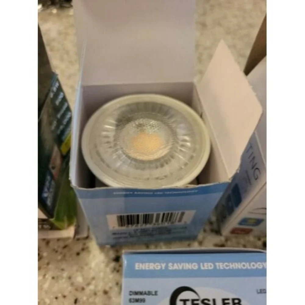 Assorted (10) LED Indoor Floodlight Bulb MR16 6.5 Watt Bright White Light Bulb